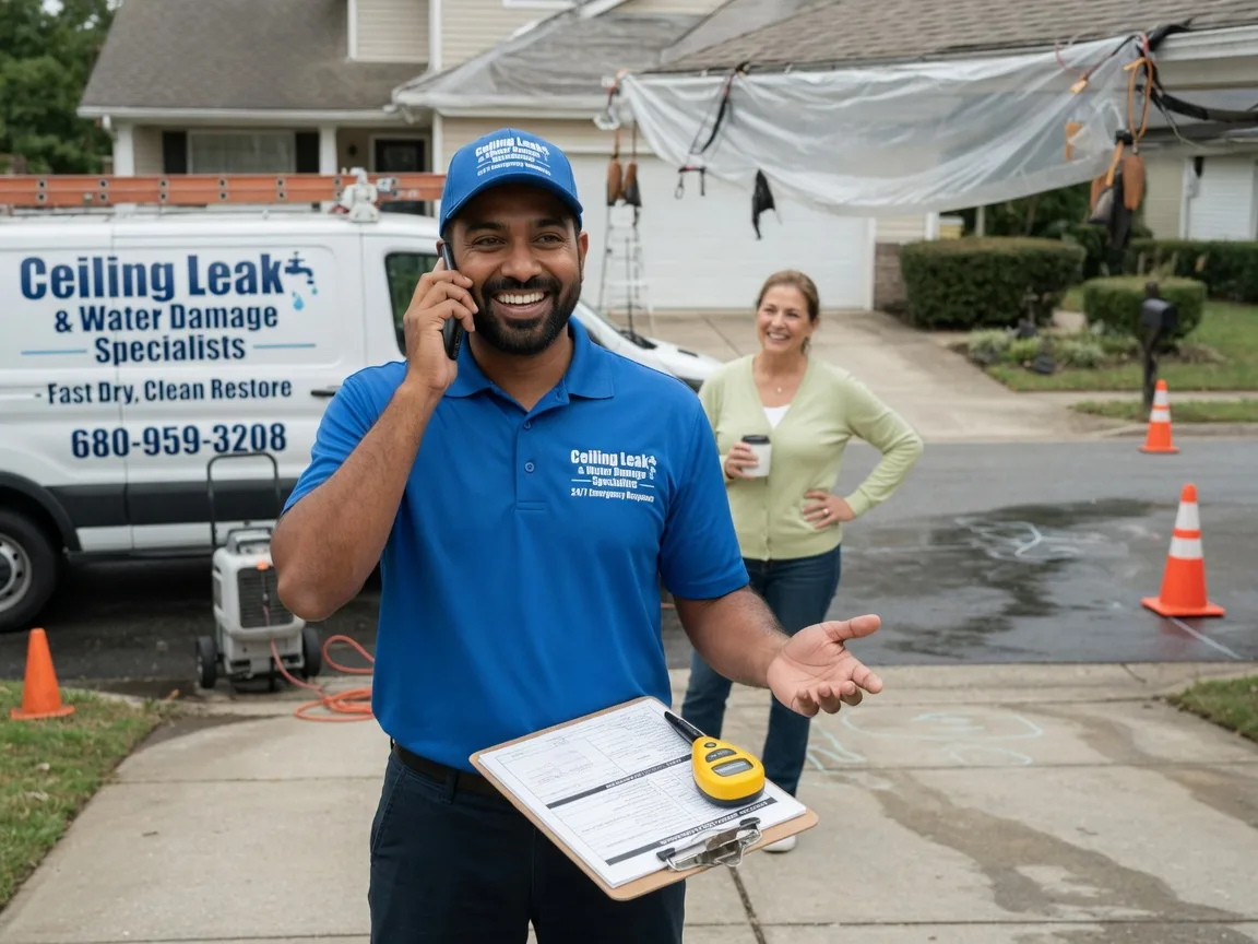 Ceiling Leak Cleanup Mound City, SD FAQs